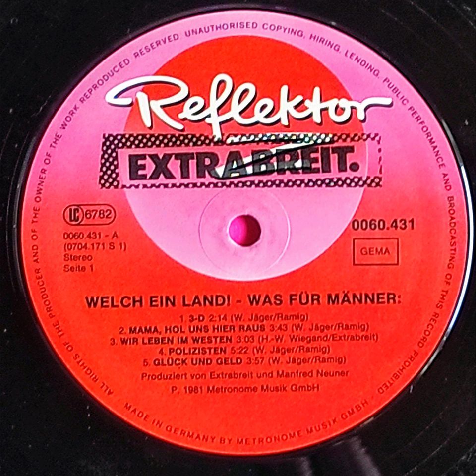 Vinyl-LP, Extrabreit, Welch ein Land-Was für Männer in Osnabrück