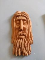VB Holz Kunst Figur Gesicht Büste Jesus? Handarbeit Hessen - Echzell  Vorschau