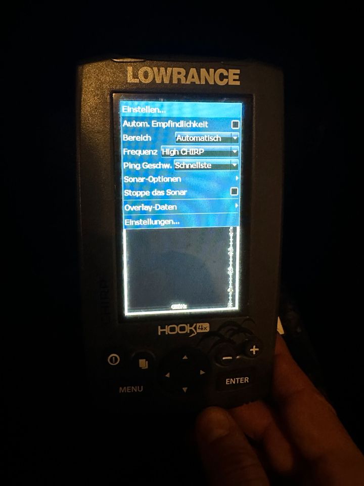 Lowrance Hook 4x Chirp Echolot mit Geber ohne GPS in Rietberg