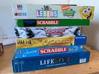 6x Gesellschaftsspiele - Spiel des Lebens, Scrabble, Lifestyle… Niedersachsen - Stubben Vorschau