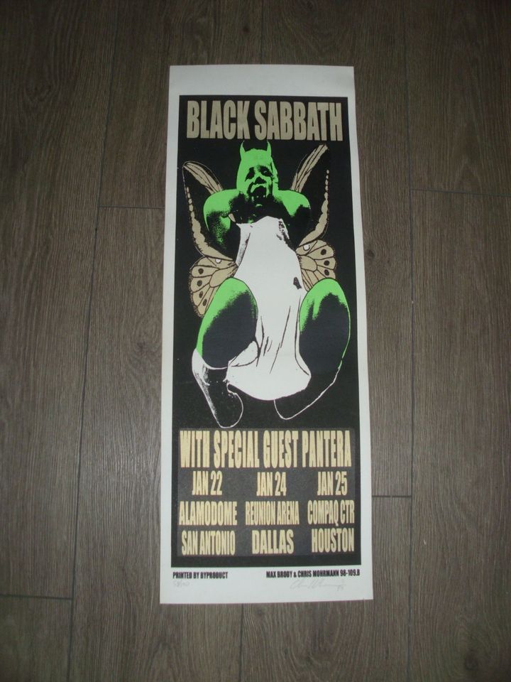 MOTÖRHEAD + OZZY OSBOURNE 1981 US Tour Poster Limt. 500 Stk. Rot in Dachau