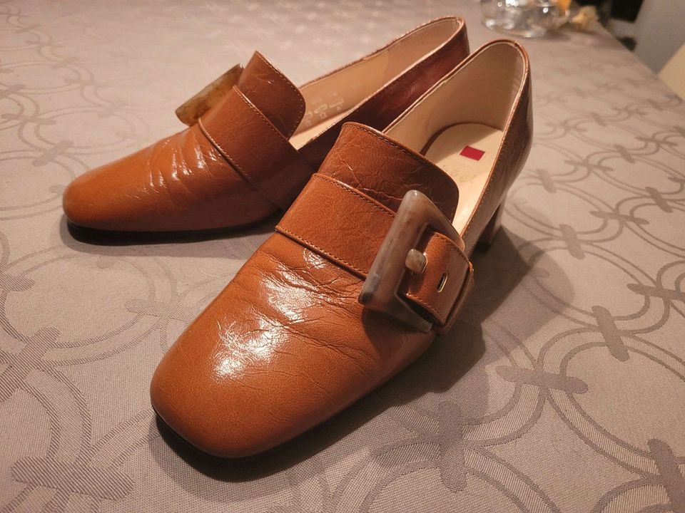 Elegante Pumps in wunderschoenem braun/orange - Firma HÖGL (36.5) in Wachtberg