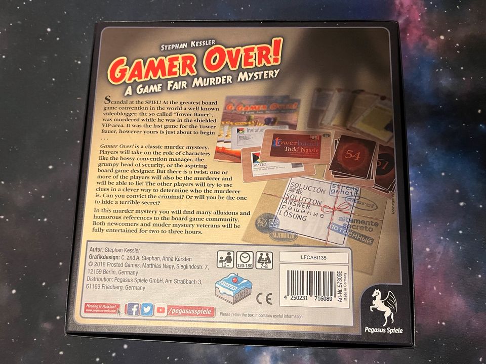 Gamer Over! - A Game fair Murder Mystery - englisch in Ehingen (Donau)