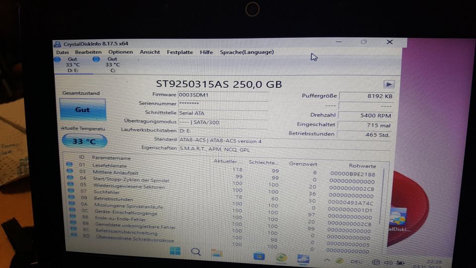 ASUS EEE PCNETBOOK 2GB 250GB HDD WIN10-11 64BIT 3,3STD AKKU in Haßmersheim