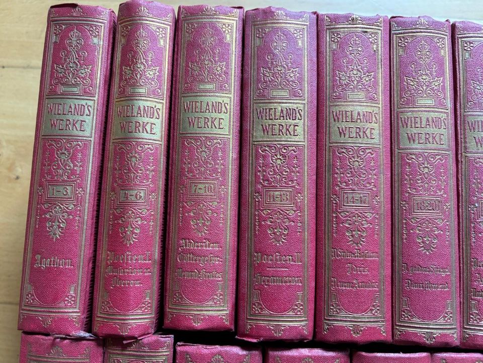 Antike Bücher Wieland Herder Voss zum Lesen Sammeln Dekoration in Egelsbach