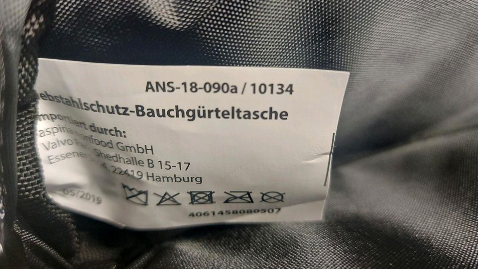 Neue Bauchgürteltasche Diebstahlsicher in grau in Bendorf