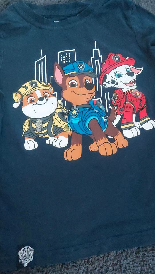 Langarmshirt Paw Patrol dunkelblau Chase Rubble Marshall 116 in Bielefeld