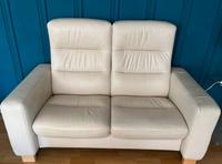 Stressless Ledercouch Set (Beige) – 2-Sitzer + 3-Sitzer West - Zeilsheim Vorschau