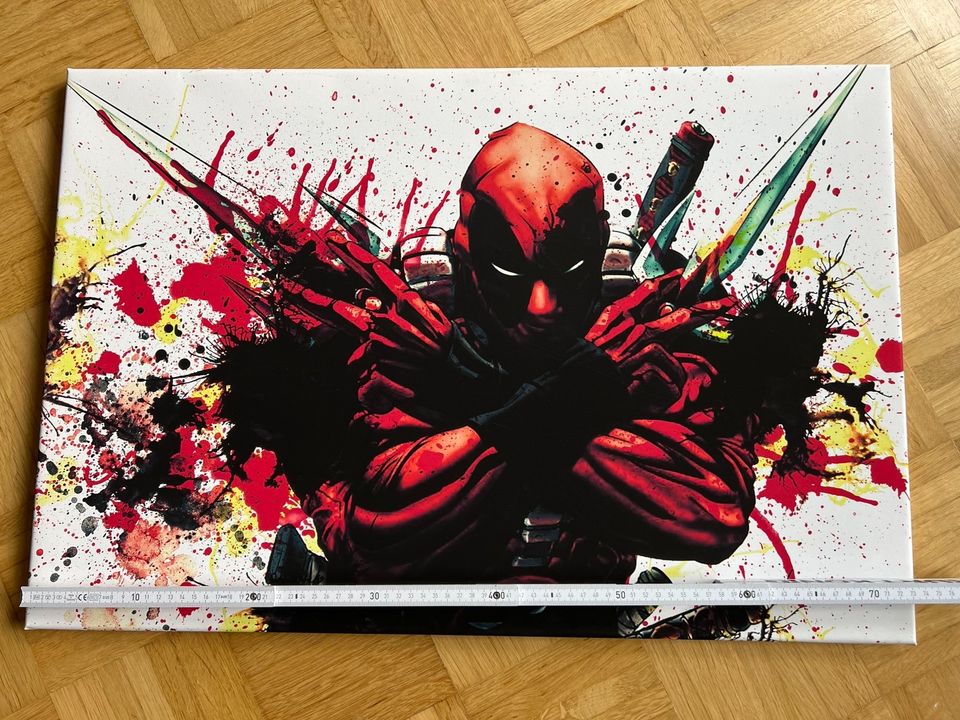 Deadpool Leinwand / 72x50 cm in Gronau (Leine)