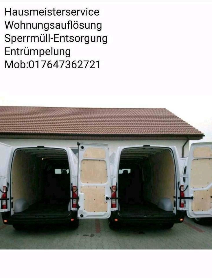 Wohnungsauflösung, Entrümpelung, Sperrmüll Entsorgung in Nürnberg (Mittelfr)