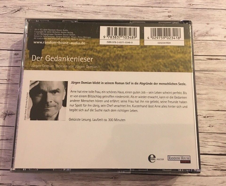 Jürgen Domian Der Gedanken Leser Hörspiel Hörbuch in Kelkheim