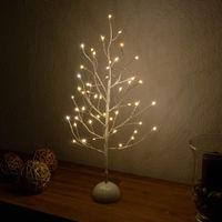 LED Lichterbaum 48 LEDs 60 cm weiß Deko Weihnachtsbaum Batterie W Bayern - Wemding Vorschau