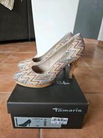 Tamaris High Heels Pumps khaki comb grün bunt Gr. 39 Niedersachsen - Holdorf Vorschau