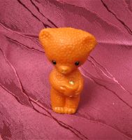 original DDR Honigbär Teddy Plaste Figur in orange Sachsen - Bad Lausick Vorschau