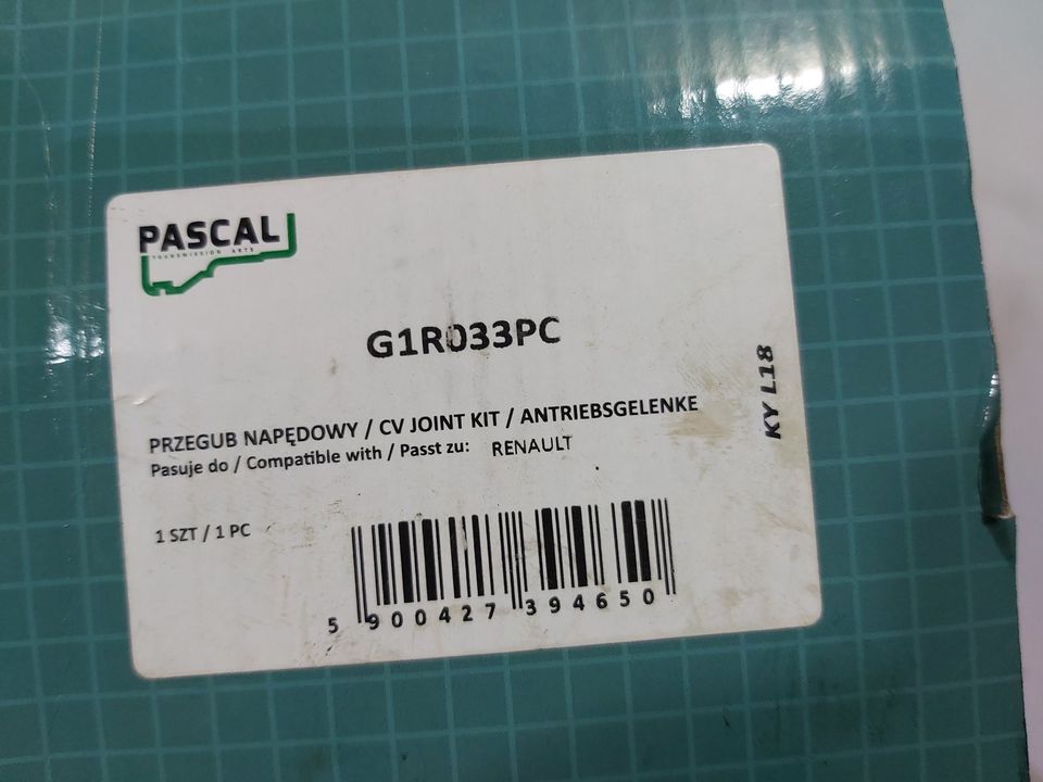 Gelenksatz, Antriebswelle Renault Clio, Megane, PASCAL G1R033PC in Wuppertal