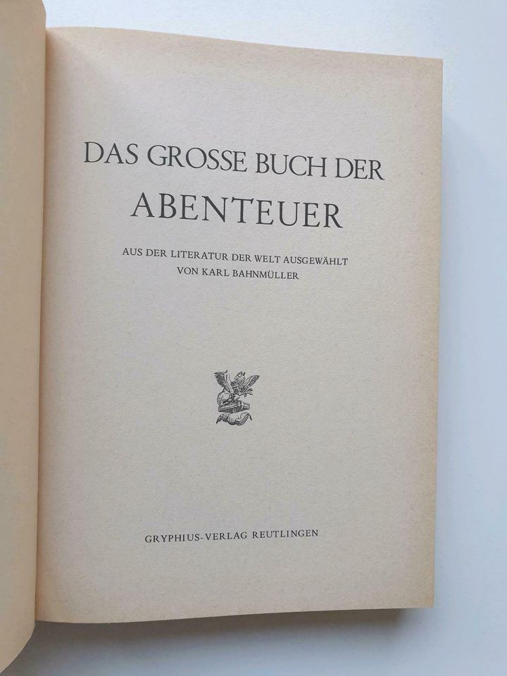 Das große Buch der Abenteuer, Gryphius Verlag in Kiel