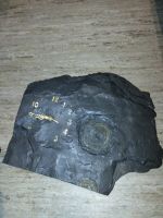 Wanduhr schwarzer Schiefer mit Ammonit  defekt Upcycling Baden-Württemberg - Aalen Vorschau