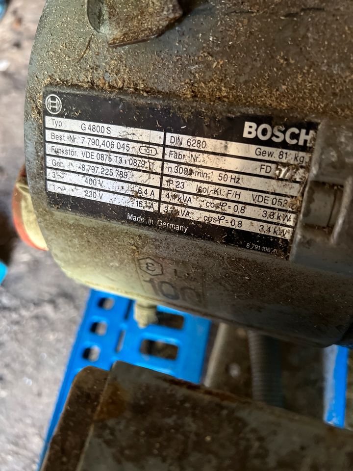 Stromerzeuger Bosch G4800s in Bernau