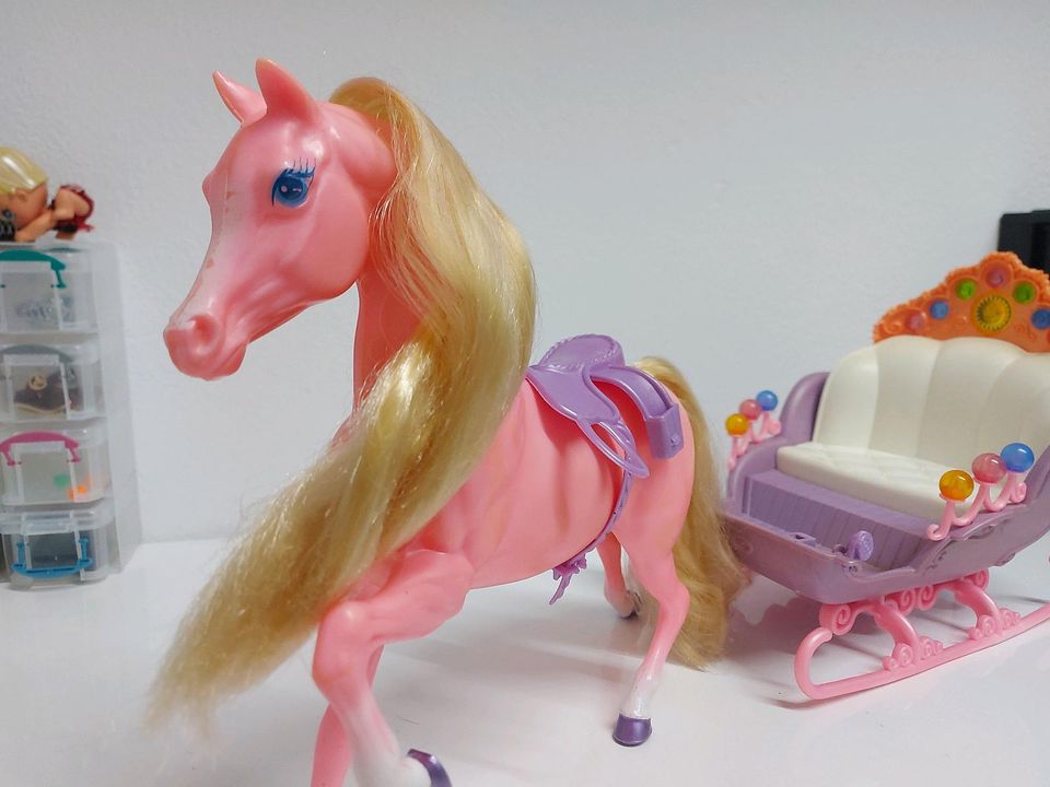 Barbie Nussknacker Puppen Zuckerschlitten Pferdenutsche in Freilassing