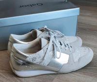 Gabor Sneaker Gr. 38,5 weiß Silber Schuhe 38 1/2 wNeu Bayern - Senden Vorschau
