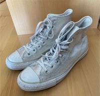 Converse Chucks Gr. 42 silber weiß Glitzer Niedersachsen - Bad Nenndorf Vorschau