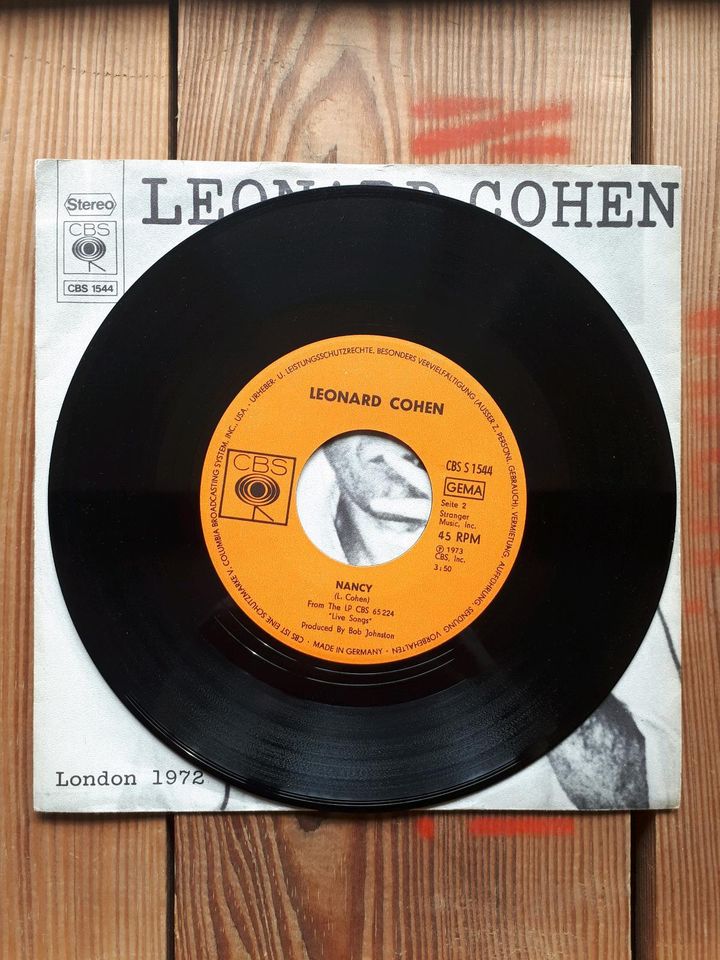 Leonard Cohen Single Schallplatte Passing Through / Nancy in Böhl-Iggelheim