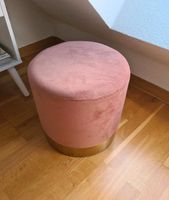 Hocker rund / rosa-gold / Samtoptik / 32 cm Dresden - Briesnitz Vorschau