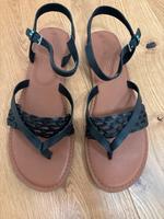 Toms Sandalen Riemchenschuh Sommer schwarz Leder Niedersachsen - Göttingen Vorschau