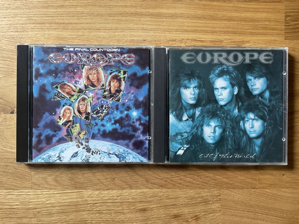 Europe 2 CD Alben The final Countdown Out of this world Rock 80er in Alfter