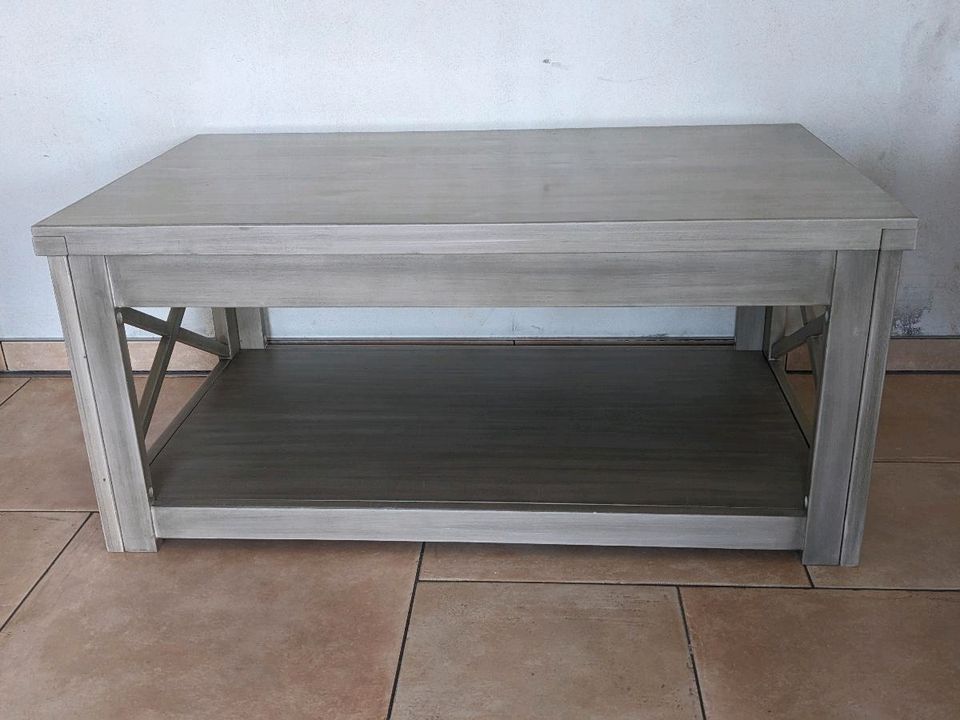 Couchtisch Grau Holz Maße: 100x60x45cm Ersatz-Tischplatte Neu in Angelburg