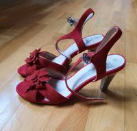 Rote Caprice Sandalen-Pumps Leder 38 Thüringen - Weimar Vorschau