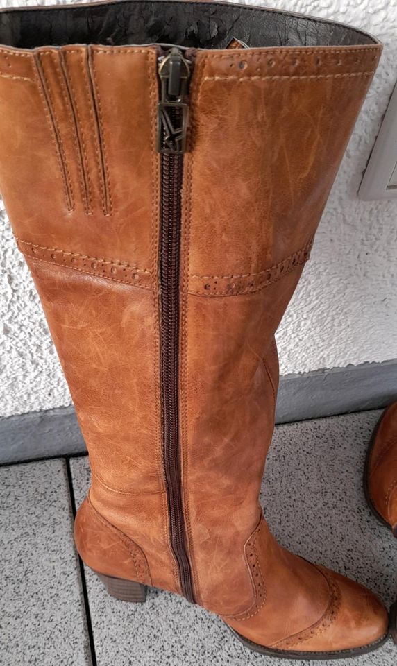 Tamaris Echtleder Stiefel,Größe 40,Braun,Schuhe,Damen in Lippstadt