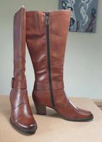 Tamaris Lederstiefel echt Leder Schuh Cognac Anti Shock 39 NEU Nordrhein-Westfalen - Blomberg Vorschau