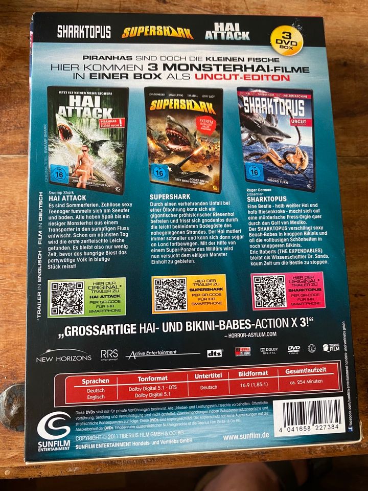 3x DVD Die Hai Box - Sharktopus / Supershark / Hai Attack in Köln