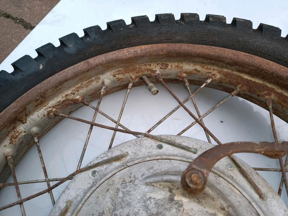 Vorder- und Hinterrad MAICO, Zündapp (?) Restauration, 16", 18", in Kämpfelbach