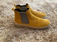 Gabor Stiefeletten Chelsea Boots Leder gelb curry Gr. 41 (7,5) Buchholz-Kleefeld - Hannover Groß Buchholz Vorschau