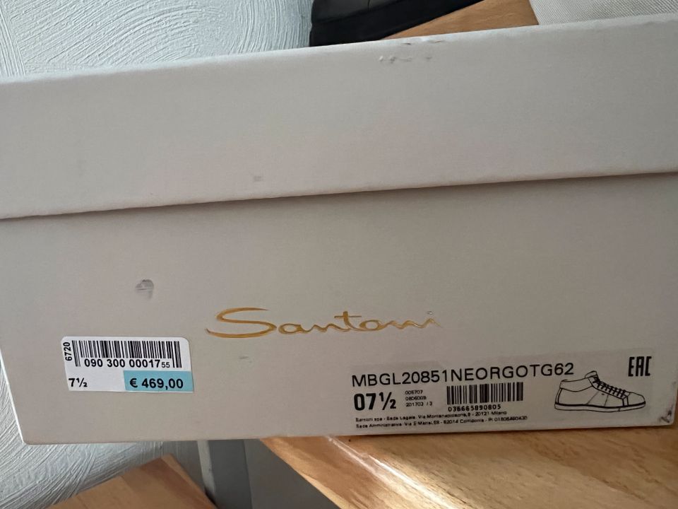 SANTONI super Sneaker HighTop EU 41,5 UK Gr. 7,5 *Bestzustand* in Pulheim