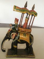 Dekofigur: Maharaja auf Elefantaus Indien, Holz handbemalt Baden-Württemberg - Heidelberg Vorschau