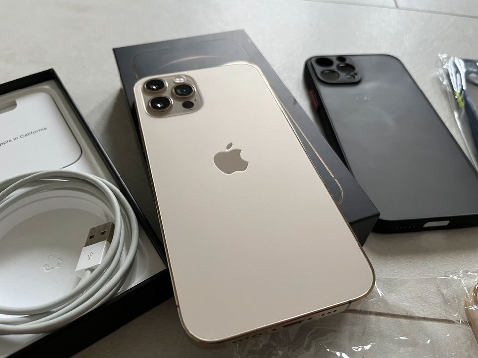 iPhone 12 Pro Gold, 128 GB, Hülle, sehr guter Zustand in Dresden