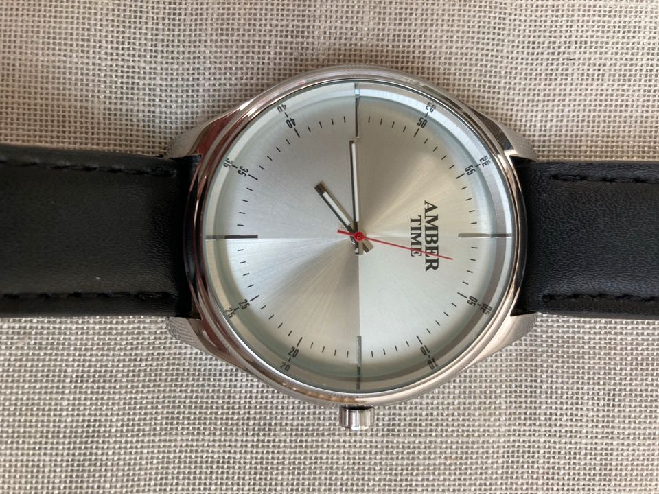 Herrn Armband Uhr -  Amber Time-  Stainless Steel in Staufen im Breisgau