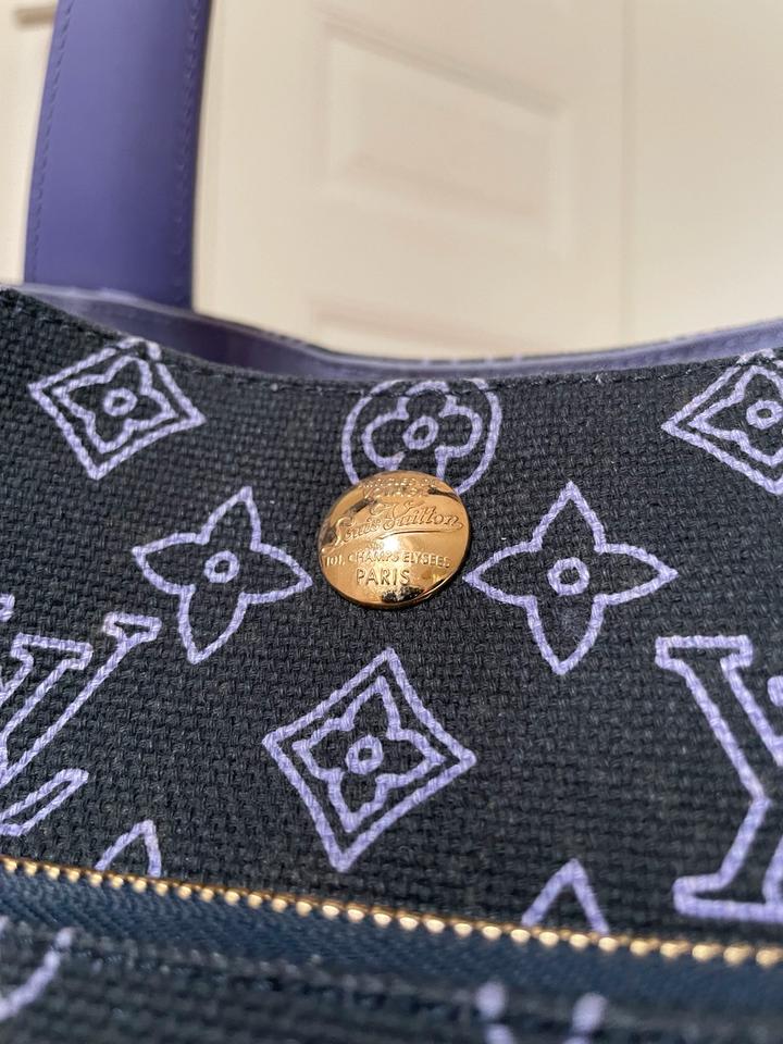 Louis Vuitton Tasche Ipanema GM Cabas Shopper Navy LV Pochette