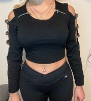 Crop Top Schwarz Schnallen Köln - Chorweiler Vorschau