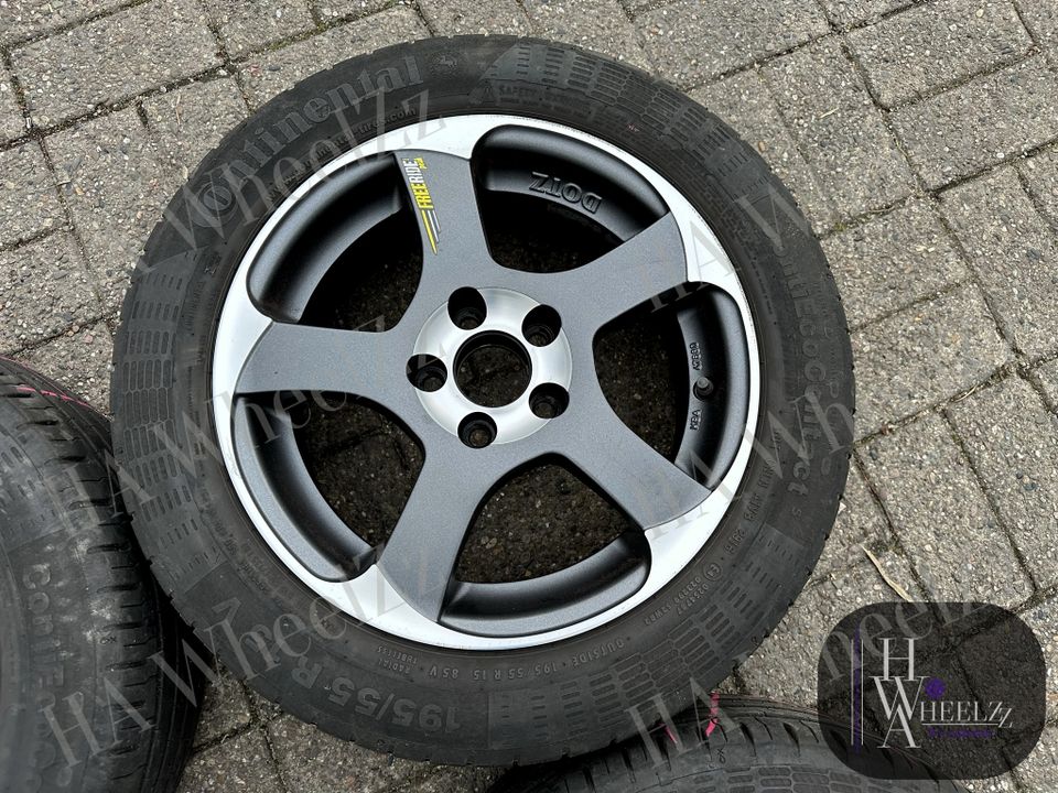 DOTZ Alufelgen poliert 15 Zoll Sommerräder 5x100➡️ 195/55 R15 CONTINENTAL Sommerreifen Sommer Reifen Felgen➡️ VW POLO 6R 9N FOX AUDI A1 SEAT IBIZA 6J 6L TOLEDO NH SKODA FABIA 5J ROOMSTER PRAKTIK RAPID in Bünde