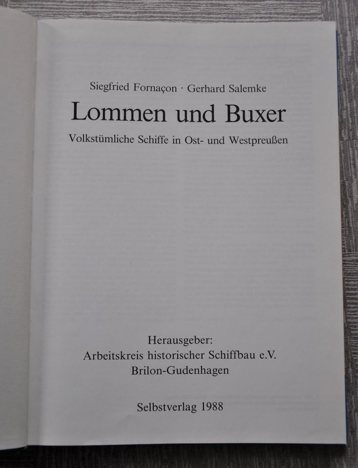 Lommen und Buxer,Schiffbau, Ost-+Westpreussen in Dinslaken