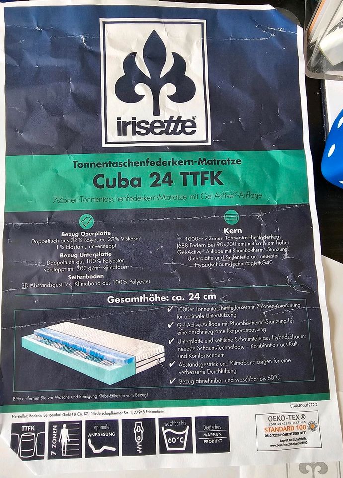 Irisette Cuba 24 TTFK - nur 3 Monate benutzt in Wandlitz