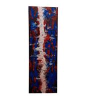 Wandbild - abstrakte Kunst- 30x90cm, Blau - rot - weiß Nordrhein-Westfalen - Witten Vorschau