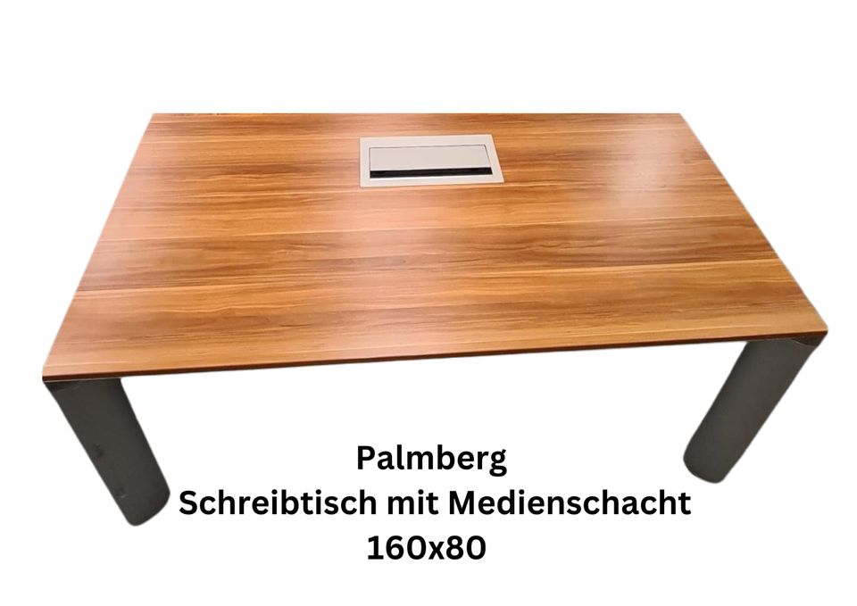 Palmberg Schreibtisch 160x160 mit Medienschacht in Großbeeren