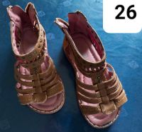 Gr. 26 Mädchen Sandalen  Braun mit rosa Niedersachsen - Bassum Vorschau