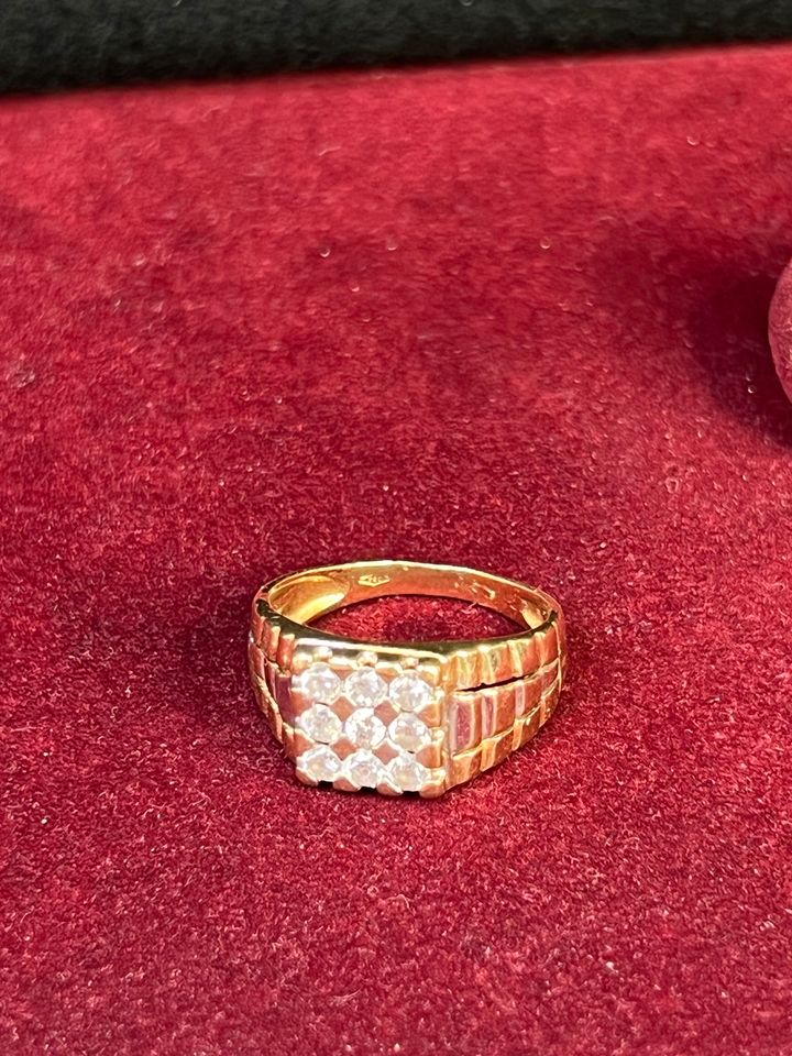 GOLD HERREN RING 18k 750 Gr. 64,5 6,86g GG WG AU in Berlin