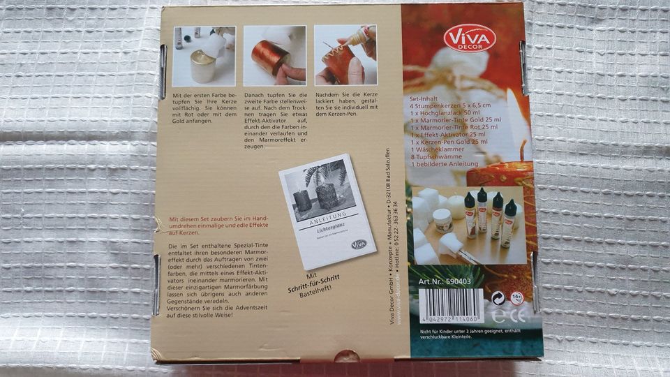 Bastelpackung - Kerzen verzieren, neu in Originalverpackung in Kochel am See